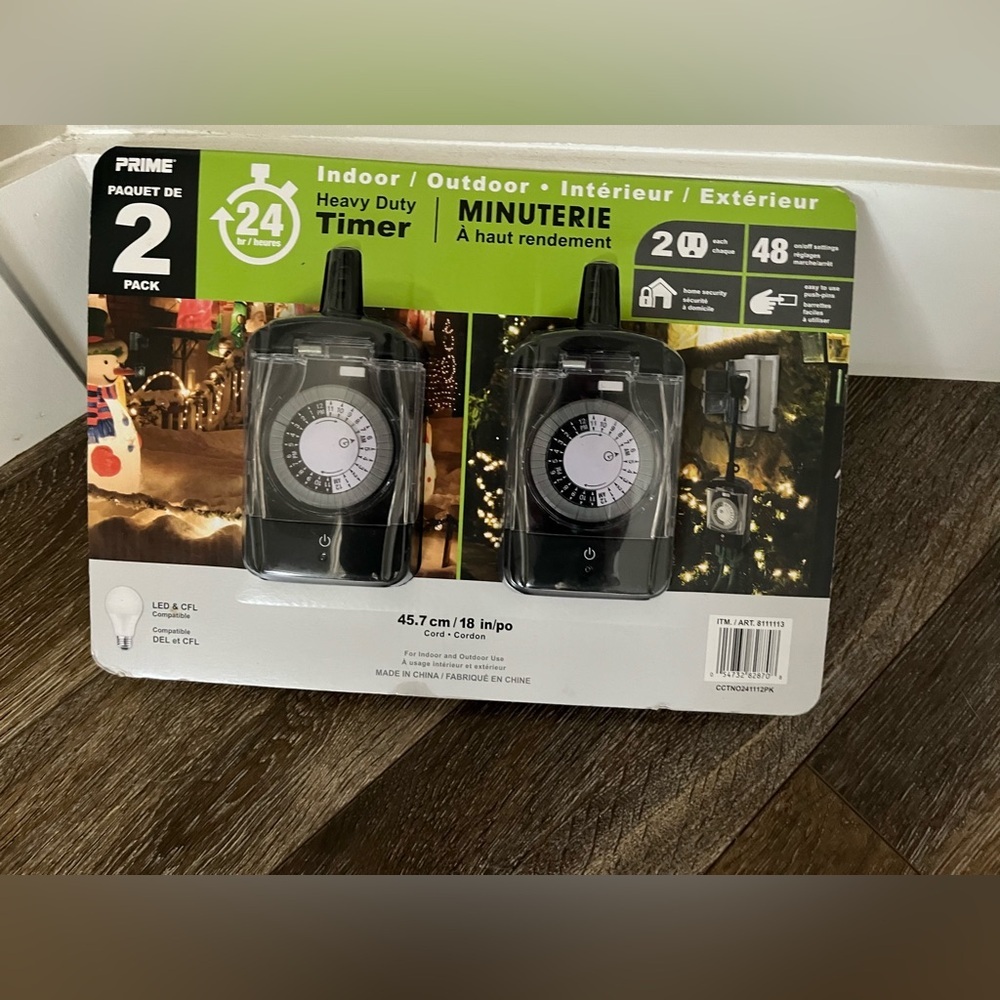 Pack of 2 Indoor Out door Heavy Duty Timer 🎄